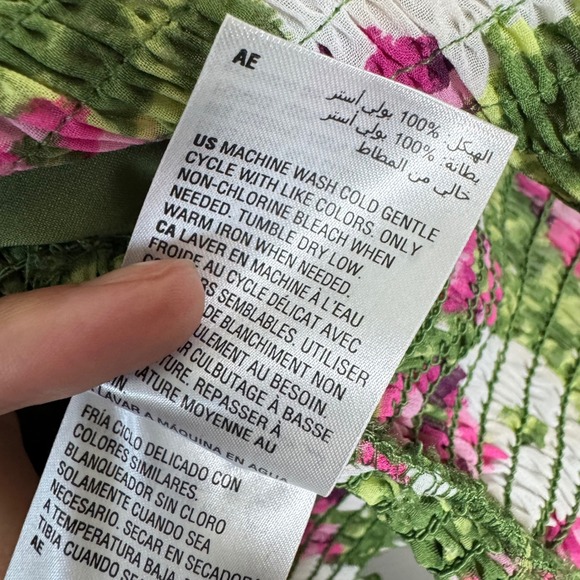 Bar III Women's XXL Full Bloom Off Shoulder Smocked Long‎ Sleeve Blouse Top - Picture 5 of 9